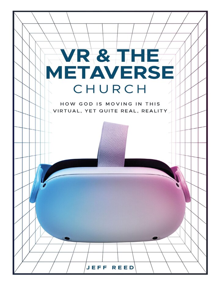 VR & The Metaverse Church by Jeff Reed — book cover.